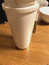 京东京造保温杯双饮口咖啡杯【陶瓷内胆-316不锈钢】 500ML白金色 实拍图