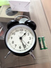 汉时（Hense）简约机械打铃闹钟高中学生专用起床神器强力叫醒声音大儿童卧室宿舍闹表桌面时钟小台钟 HA70黑色 实拍图