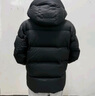 高梵黑金鹅绒服机能4.0五格男女同款短款泡芙羽绒服冬外套 高定骑士黑 L 实拍图