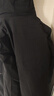 罗蒙（ROMON）鹅绒羽绒服男中长款26年保暖外套中老年高端休闲京东自营黑色4XL 实拍图