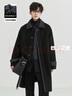 伯爵卓尔高端全羊毛双面呢大衣100%男士2025秋冬季新款中长款通勤男装外套 暴雨灰（中长款） 【一代-普通鹅绒内胆】 XL (180) 实拍图