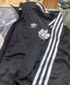 三叶草（Adidas）经典款 黑白 侧边三条纹 立领长袖 梭织 风衣 夹克 外套 男女 JL8396 M 实拍图