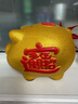 第吉尔金猪存钱罐只进不出儿童陶瓷储蓄罐储钱罐大容量可爱摆件礼物便宜 福气猪可存可取款【带金垫】 长宽高【14*13*11】存1万 实拍图