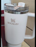 STANLEY巨无霸吸管杯水杯保温杯大容量办公车载不锈钢杯子1.18L-霜白 实拍图