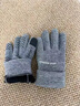 回力（Warrior）手套男士冬季加绒骑行电动车防风防寒防水防滑触屏开车保暖手套女 款式二：灰色 均码 实拍图