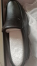 蜘蛛王男士皮鞋一脚蹬春秋商务休闲皮鞋真皮中老年爸爸鞋 48475 黑色 40 实拍图