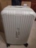 大嘴猴（paul frank）超大容量行李箱女拉链密码拉杆箱网红男轻音万向轮旅行箱学生皮箱 乳白色/加大加宽/抑菌升级版 28英寸 实拍图