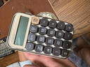 得力（deli）机械按键计算器 桌面/手持时尚圆点按键计算器 办公用品 NS043白色 实拍图