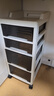 美潮抽屉式收纳柜家用桌下移动置物架玩具零食书桌收纳架化妆品小推车 四层【2高2低款】+万向轮 实拍图