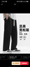 棉致休闲裤男港风潮流百搭运动卫裤宽松系带情侣阔腿裤 黑色 L  实拍图