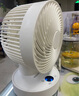 康佳（KONKA）空气循环扇家用风扇遥控台式桌面电风扇办公室轻音换气扇摇头壁挂电扇交流定频小风扇KXHS-1511E-P 实拍图