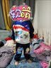 G.duck小黄鸭联名儿童奥特曼衣服套装男童夏装宝宝短袖t恤牛仔裤两件套 白色套装 100 尺码2~3岁【 90-100cm】 实拍图