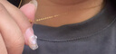 老庙银项链女配吊坠素链O字链生日礼物送女友老婆 黄金色O字素链 45cm 实拍图