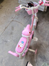 紫榕 儿童自行车女孩单车3-8岁公主款脚踏车男女宝宝小孩童车 公主粉【送货上门】加厚白胎升级 16寸 适合100-120cm 实拍图