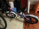 永久儿童折叠自行车女孩减震16寸自行车变速6-8-12岁小学生男女孩单车 三刀轮【粉紫色】单速【减震】 18寸丨适合身高*125-145丨 实拍图