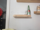 莫负时光实木墙上置物架免打孔墙壁置物板餐厅上墙装饰架子一字隔板书架 实木-原木色-30*12cm 实拍图