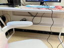 汤能优品电脑桌台式家用电竞游戏桌简约卧室书桌办公学习桌学生写字小桌子 【桌椅套装】暖白140CM+乳胶椅 实拍图