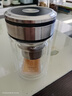 佐卡佳 茶水分离泡茶杯子双层隔热玻璃杯男女加厚便携小巧迷你绿茶水杯 新款黑 260ml 实拍图