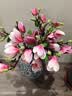花艺赫家饰（HUA YI HE JIA SHI）高档PU手感新中式含苞玉兰花仿真花客厅餐桌装饰假花摆件摆设插花 3支含苞玉兰花紫色 实拍图