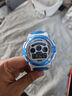 正港（ZGO）电子手表男学生男孩防水夜光运动手表男童色生日礼物 305透明蓝 实拍图