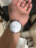冠琴（GUANQIN）瑞士认证手表男士机械表 超薄简约中学生男表 精钢商务绅士名表 罗马钢带本白 实拍图