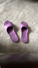 制三 中国台湾进口拖鞋男女情侣家居室内静音防滑防臭无味简约时尚EVA 木槿紫 M(全长约24.5cm/建议36-37码穿) 实拍图