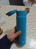 京东京造保温杯男女 【一键弹盖】 su7同色 480ml 【海湾蓝】 实拍图