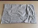 无印良品A类100%纯棉新疆棉枕头套一对装全棉枕套枕芯套 48*74cm 深灰浅灰 实拍图