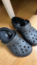 卡骆驰（CROCS）贝雅克骆格保暖拖鞋|205969 黑色-060 36/37(220mm)  实拍图