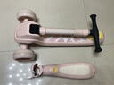 可优比儿童滑板车1-2-3-6岁6.1礼物可坐闪光轮儿童车折叠多功能-樱花粉 实拍图