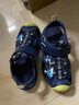 鸿星尔克儿童凉鞋男童软底透气沙滩鞋男童凉鞋大童鞋 藏深蓝/冰玉蓝 -偏小1码 35 实拍图