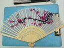 【清凉一夏】折扇中国风扇子布艺扇竹扇舞蹈商务礼品生日礼物 07十里桃花 实拍图