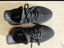 UKBA柏宜椰子鞋男350莆田男软底运动跑步情侣鞋休闲男鞋子 黑色反光【蓝盒三杠】 43 实拍图
