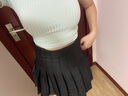 黑色百褶短裙女夏季2025新款高腰显瘦防走光jk半身裙子 黑色 S 89-98斤选 实拍图