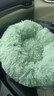 柒哦猫窝保暖冬季狗窝封闭式四季通用甜甜圈猫窝冬天网红宠物垫子用品 保暖长绒深睡窝-牛油果绿 M【15斤内适用 50cm】 实拍图