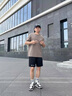 Wassup Sohot短裤男夏季冰丝凉感工装裤男潮流休闲五分裤 黑色 L 实拍图