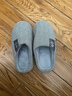 洁丽雅棉拖鞋女秋冬季室内家居防滑保暖拖鞋厚底毛毛女士家用男棉鞋外穿 浅灰 36-37 (适合35-36码) 实拍图