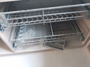 JOMOW九牧王不锈钢厨房拉篮橱柜抽屉式双层碗篮碗碟置物架柜碗架碗筷 800柜2层-加粗加厚加深方钢款 典雅黑 实拍图