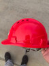 一盾国标加厚安全帽工地男建筑工程领导劳保头盔透气定制logo免费印字 红色 国标三筋透气 实拍图