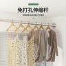 晟旎尚品浴帘杆免打孔不锈钢伸缩杆晾衣杆窗帘杆门帘杆衣柜支撑杆1.4-2.6M 实拍图
