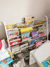 全品屋书架儿童书桌落地一体靠墙绘本架置物架移动书柜简易宝宝玩具收纳 【90cm】4书架+2收纳架+3收纳盒 实拍图