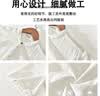 猫人（MiiOW）冰丝亚麻短袖衬衫男士夏季薄款速干休闲衬衣白色百搭寸衫雷军同款 白色 3XL 实拍图