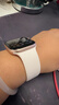 Apple/苹果 Watch Series 10 智能手表GPS款46毫米玫瑰金色铝金属表壳淡桃粉色运动型表带M/L MX2A3CH/B 实拍图