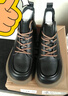 ZHR马丁靴女冬季气质厚底英伦风短靴女显瘦靴子女 K288 黑色 40 实拍图