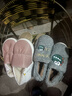 洁丽雅防水棉拖鞋男士秋冬季室内居家防滑保暖厚底踩屎感加绒全包棉鞋女 灰色【升级款 抗菌+防滑贴片底】 42-43 (适合41-42) 实拍图