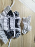 十一画生现货棉花娃娃20cm厘米的衣服和鞋子娃衣通用洛丽塔中国风女孩礼 女仆连衣裙【加一套头饰和围裙】 20厘米娃娃通用娃衣 实拍图