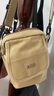 新潮代斜挎包男迷你小包帆布大容量男士单肩包手机包休闲运动腰包 加大号卡其色【可放8英寸手机】 实拍图