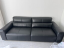 全友家居  简约风家具真皮沙发客厅家用大黑牛头层牛皮直排蛋卷沙发 实拍图