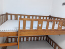 临稚胡桃木 儿童上下床实木高低床双层床上下铺床两层木床子母床 爬梯款 上铺宽1.3米下铺宽1.5米 实拍图