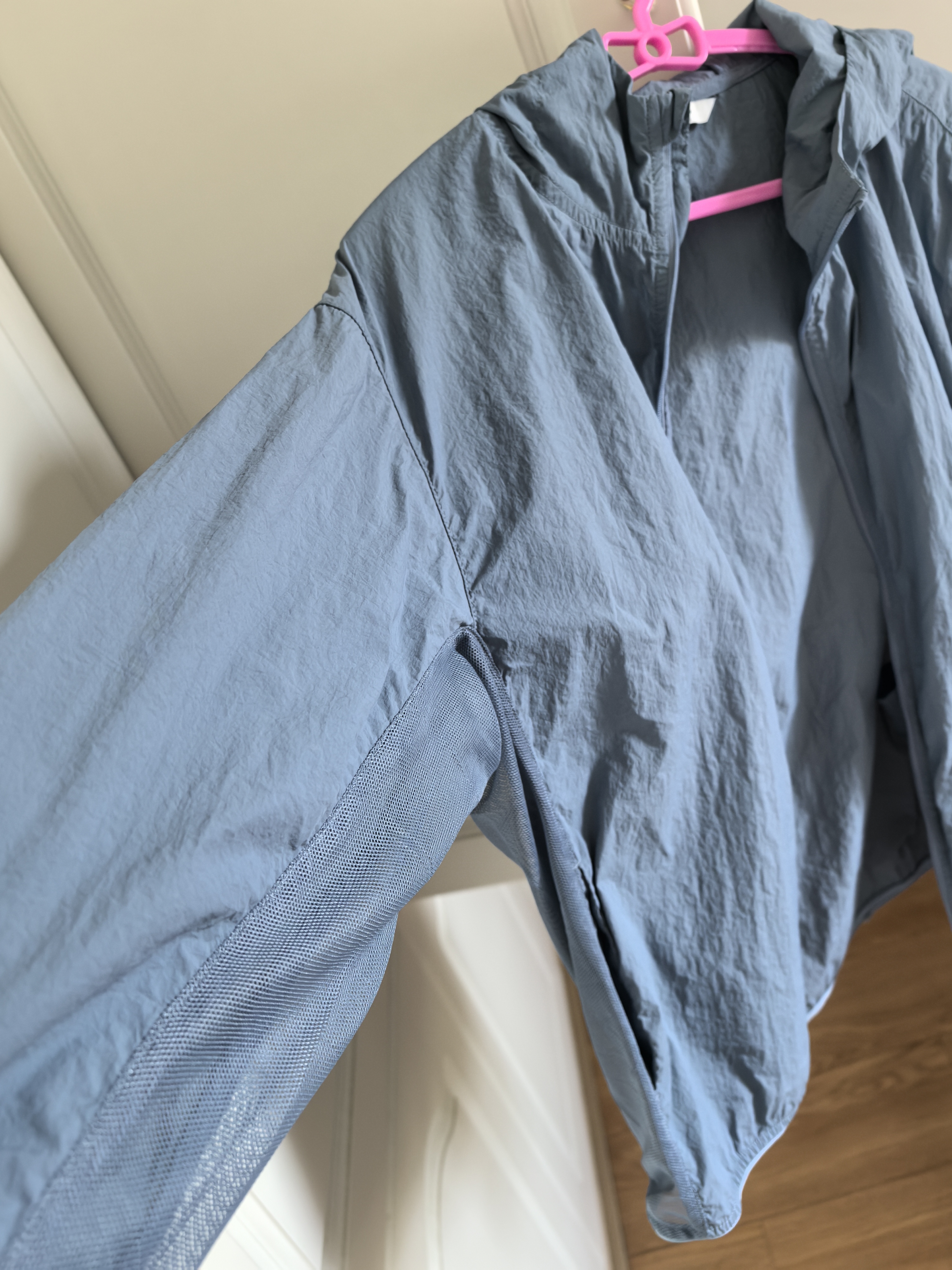 马骑顿【UPF50+】男童夏季新品网眼拼接透气轻薄凉感户外防晒服外套 藏蓝 150 实拍图